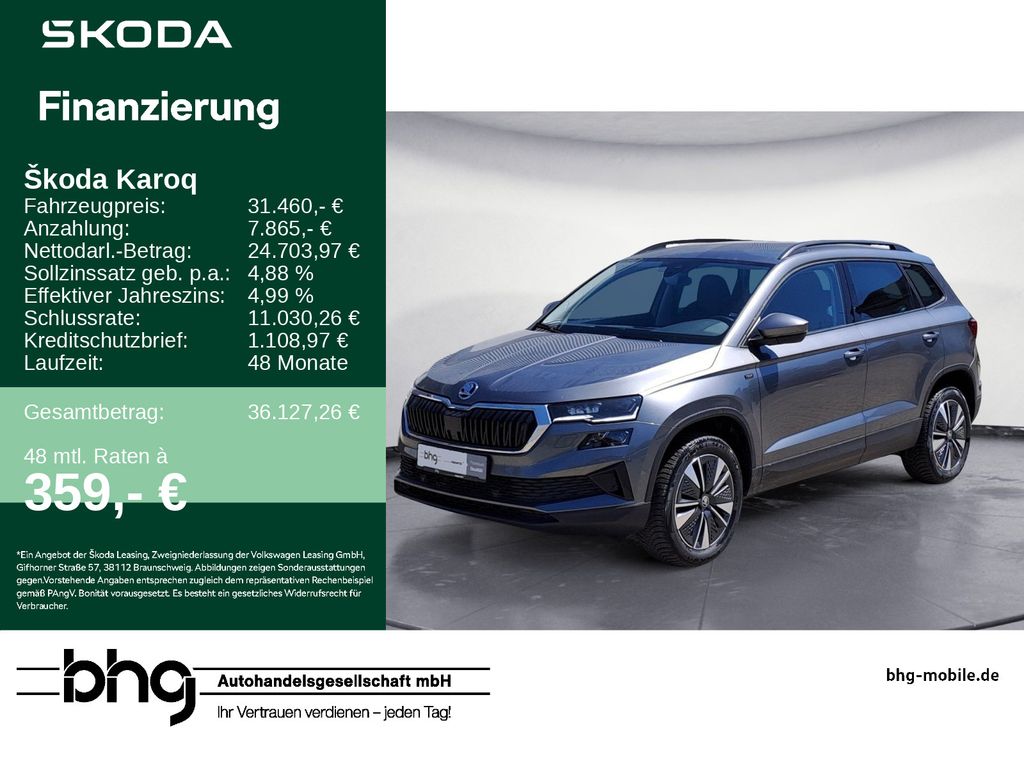 Skoda Karoq Selection 1,5 TSI 7-G-Autom *LED*NAVI*KLIM