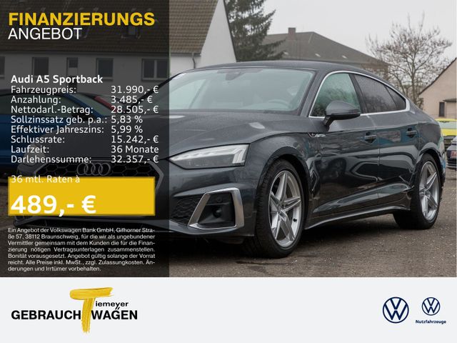 Audi A5 Sportback 40 TDI S LINE MATRIX VIRTUAL KAMERA