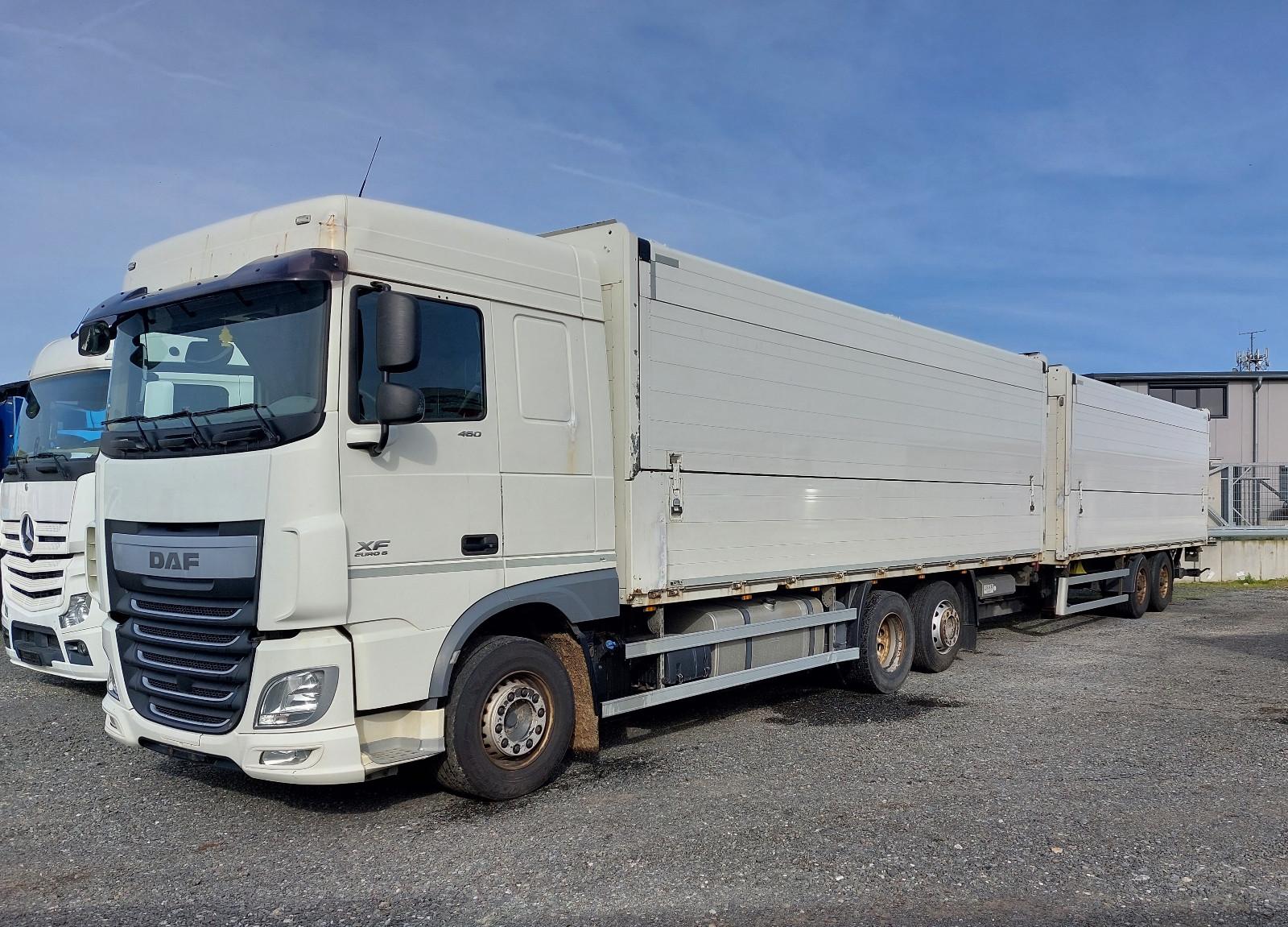 DAF XF 460 KOMPLETTZUG Getränke Aufbau 2x LBW