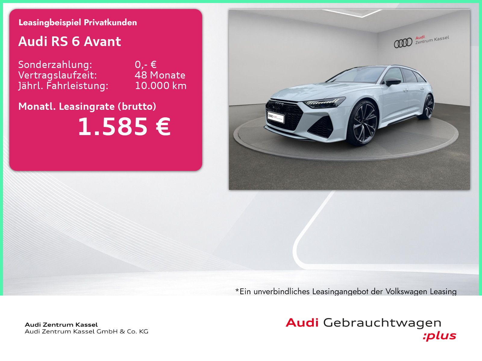 Audi RS 6 Avant 4.0 TFSI qu. Laser B&O Pano 360°