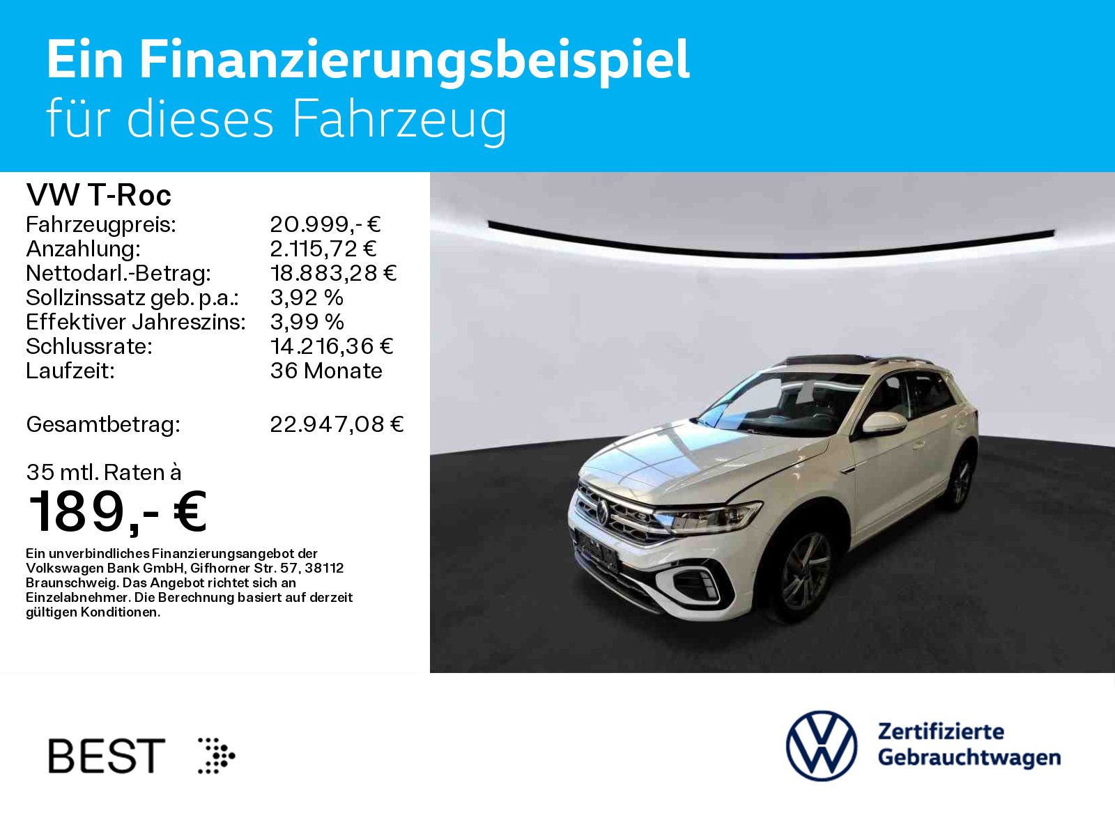 Volkswagen T-Roc 1.0 TSI R-LINE IQ.LIGHT PANO KAMERA PDC SH foto 2
