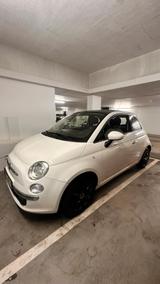 Fiat 500 weiß mit Panoramadach - Fiat 500: Weis