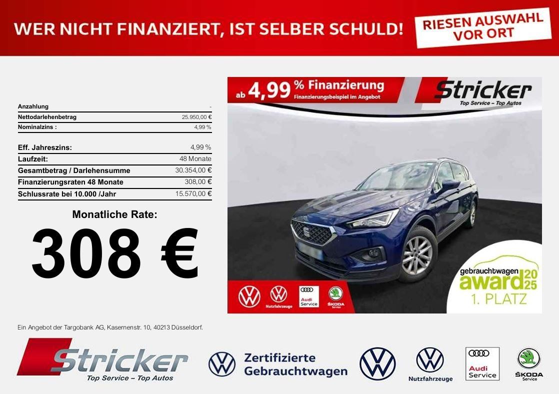 Seat Tarraco Style 2.0TDI DSG 308,-ohne Anzahlung 7-S