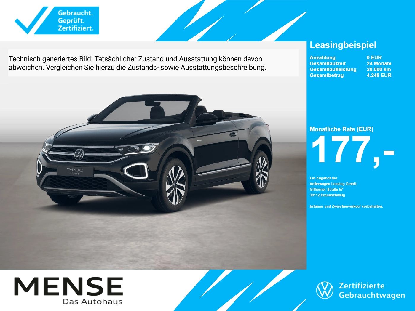 Volkswagen T-Roc Cabriolet 1.0TSI Style Energy CarPlay ACC