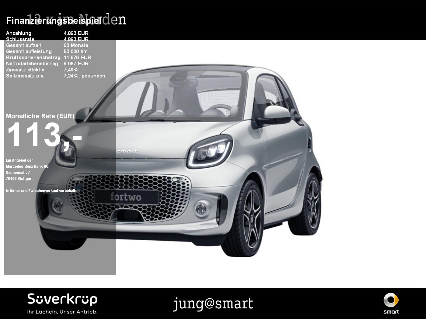 Smart EQ fortwo prime EXCLUSIVE 22KW KAMERA PANO PDC