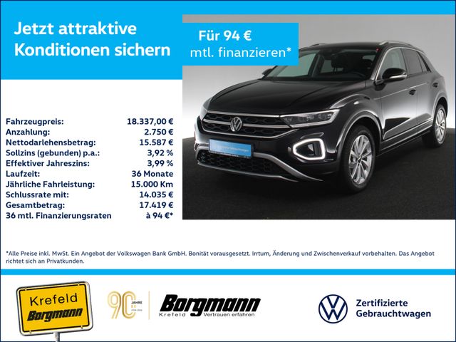 VW T-Roc 1.0 TSI Style LED ACC NAVI SHZ PDC KLIMA