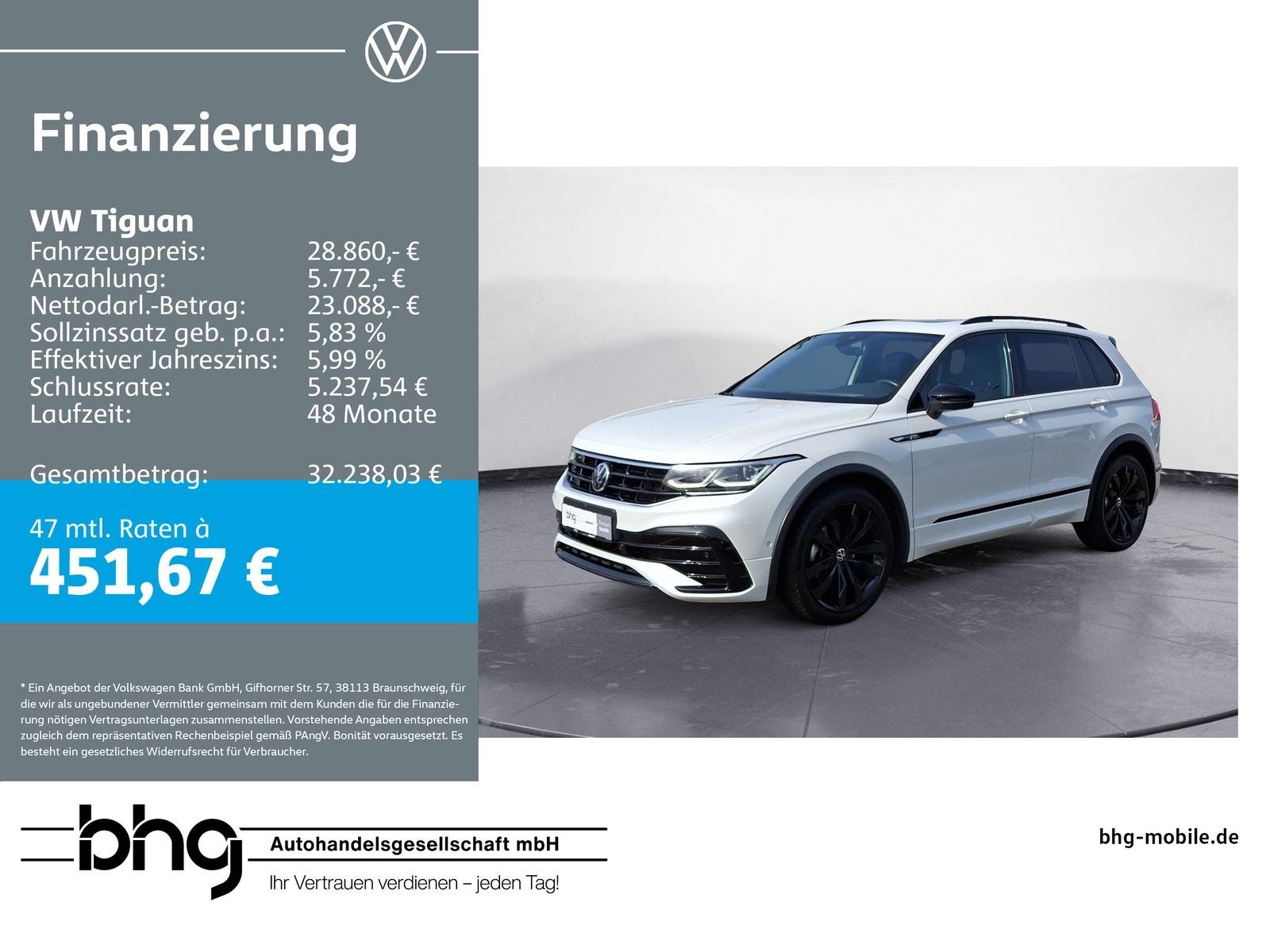 Volkswagen Tiguan 1.5 TSI OPF DSG R-Line BlackStyle MatrixL