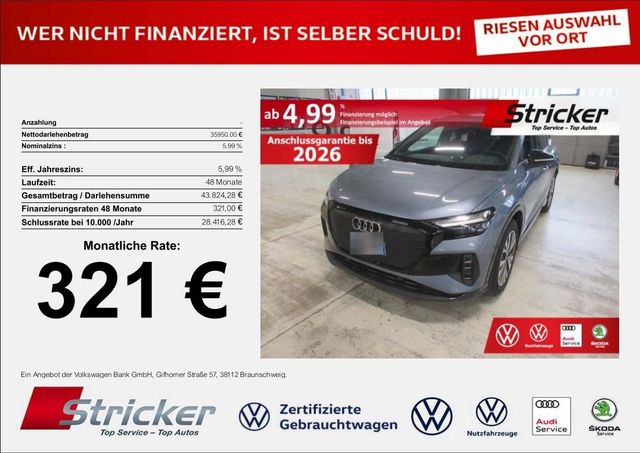 Audi Q4 e-tron Sportback 40 321,-ohne Anzahlung Navi