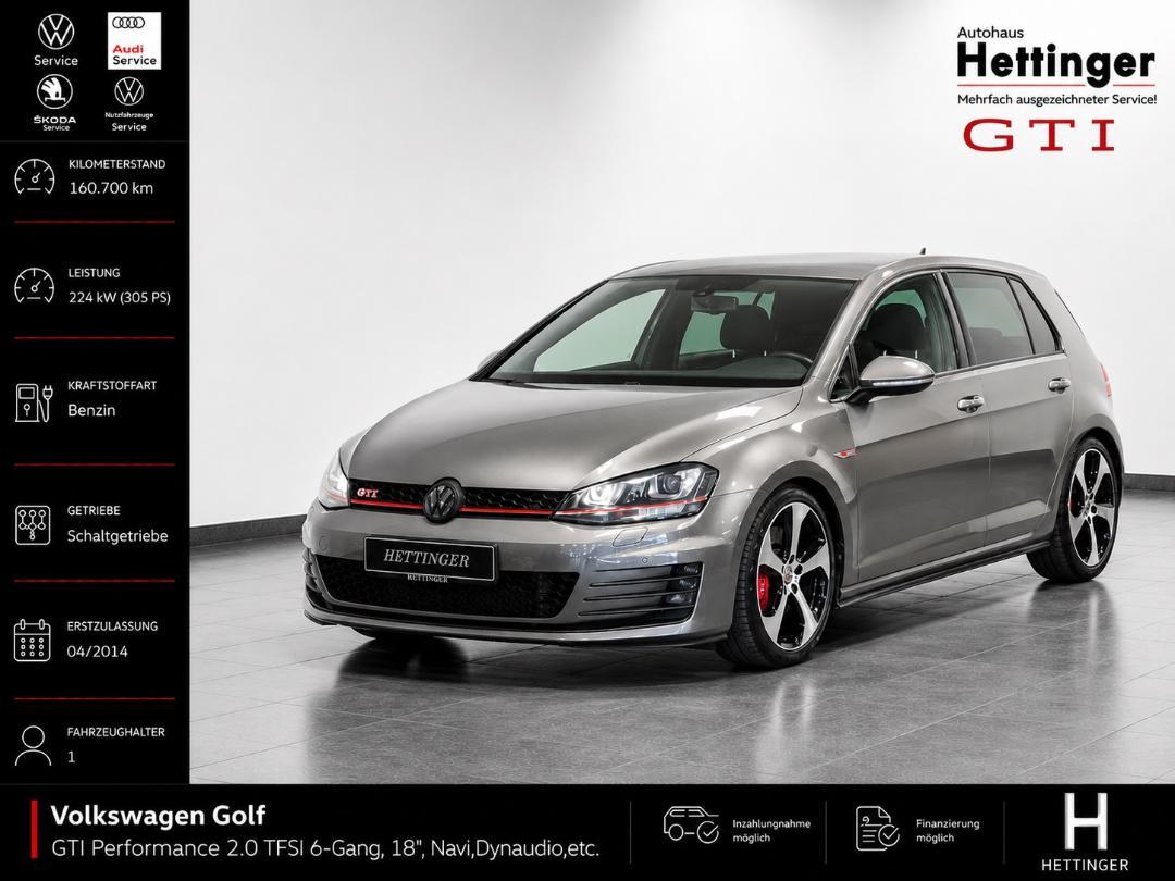 Volkswagen Golf GTI Performance 2.0 TFSI 6-Gang, 18",Navi,D