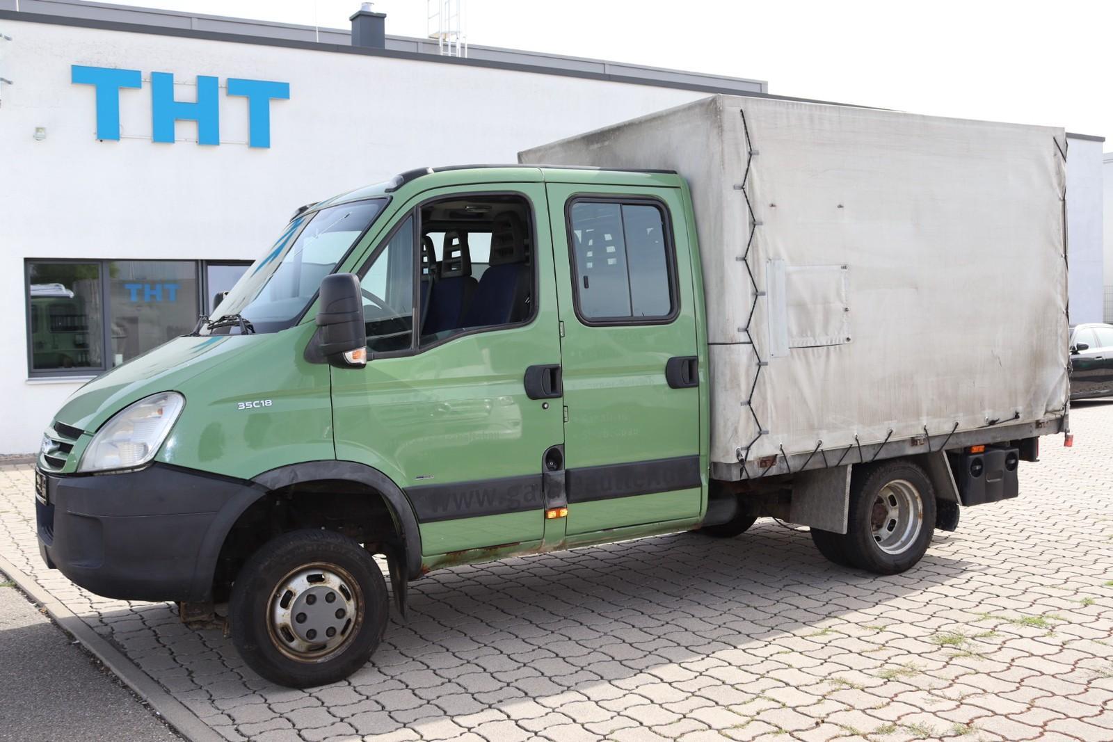 Iveco Daily 35C18 Doka Pritsche Plane 4x4 ALLRAD
