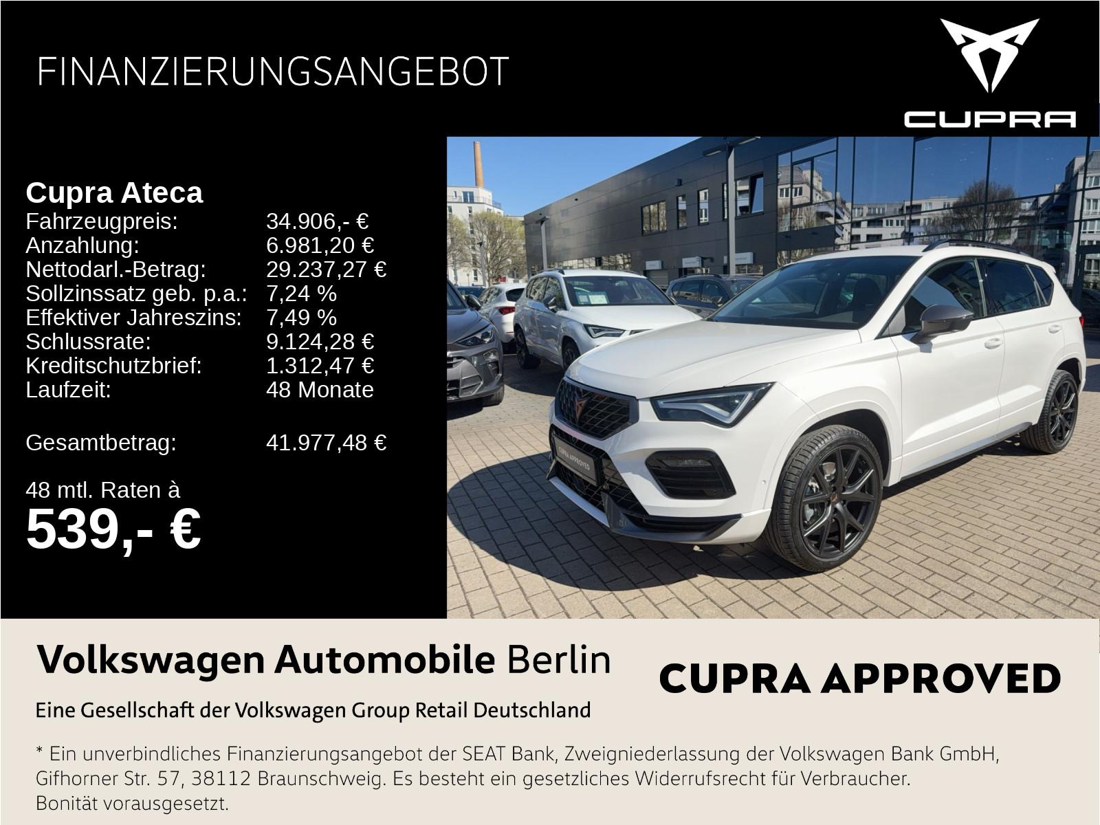 Cupra Ateca 1.5 TSI DSG Navi LED SHZ ACC PDC