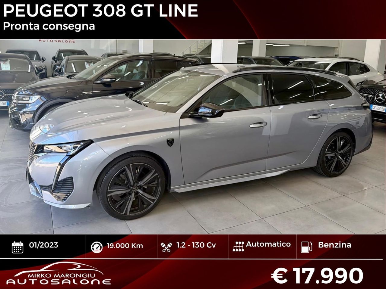 Other Peugeot 308 Turbo 130 EAT8 SW GT FINANZIABILE