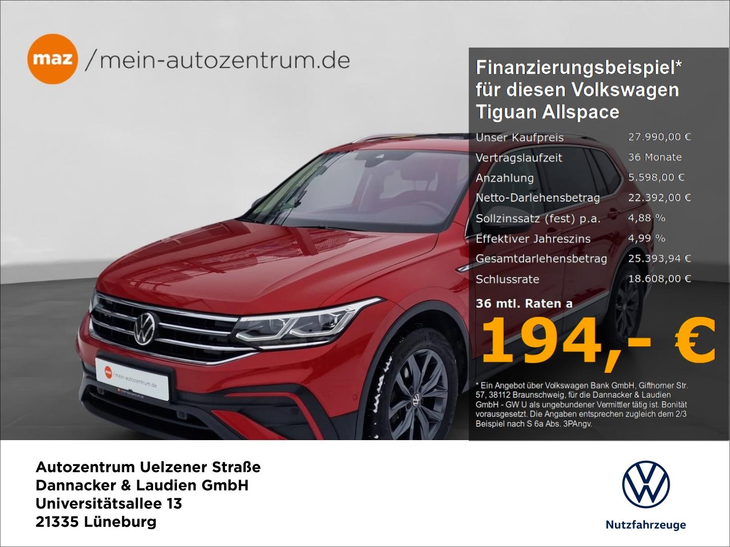 Volkswagen Tiguan Allspace 2.0 TDI Life 4Motion Alu Matrix-