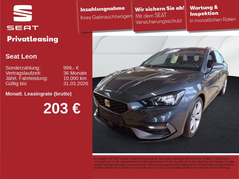 Seat Leon Sportstourer FR 1.5 eTSI DSG LED NAV KAM 17