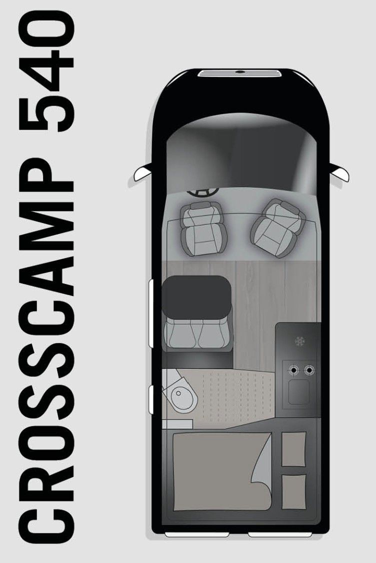 Fahrzeugabbildung Crosscamp Camper Van 540 Opel Rahmenfenster