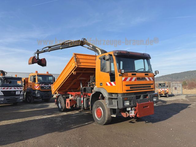 Iveco 190E35 4x4 Kipper*Hiab Funkkran*Winterdienst*1-H