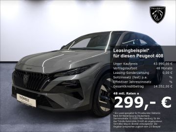 Peugeot Leasingangebot: Peugeot 408 GT EXCLUSIVE HYBRID 145 e-DSC6 El. Panodach