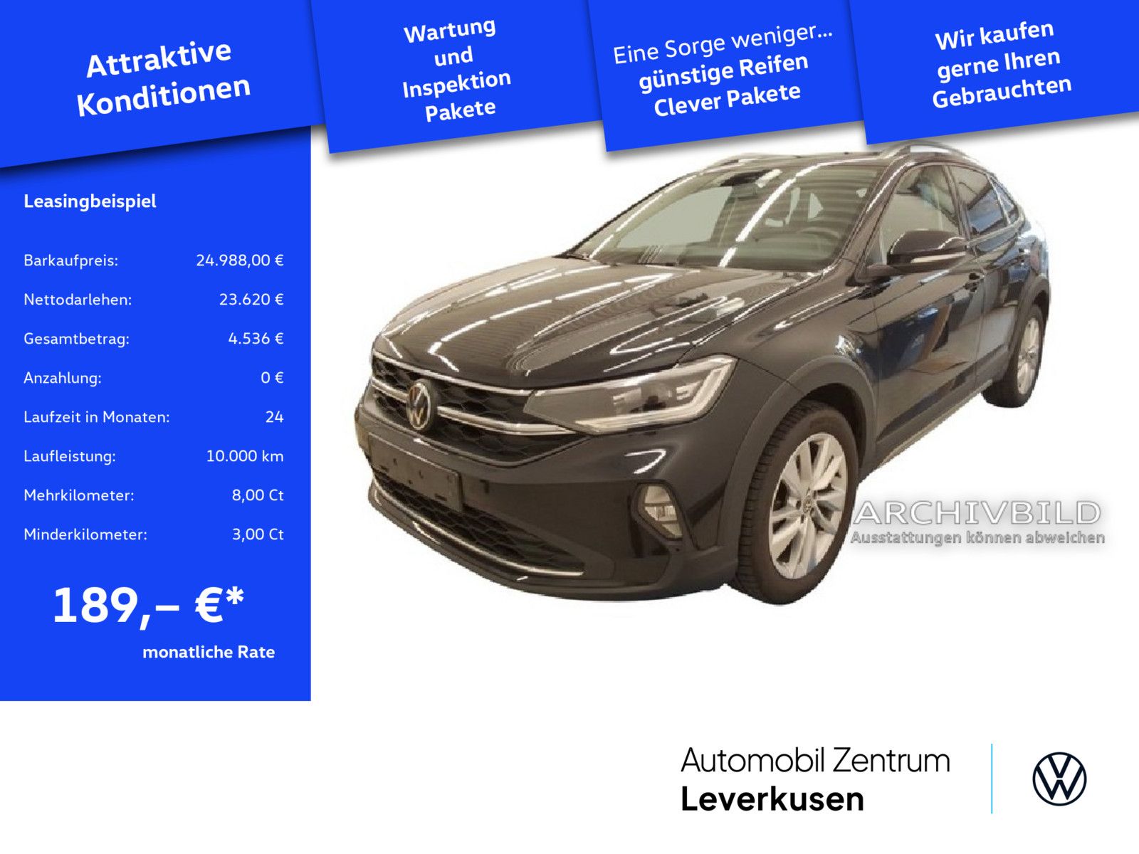 Volkswagen Taigo Style MATRIX AHK NAVI VIRT ACC KAM SHZ PDC