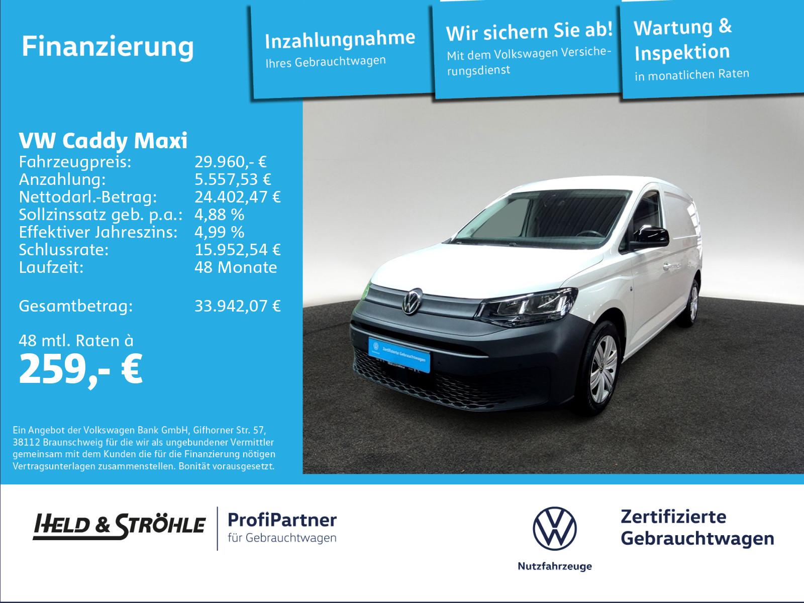 Volkswagen Caddy Maxi Kasten 2.0 TDI DSG AHK NAVI KAM SHZ