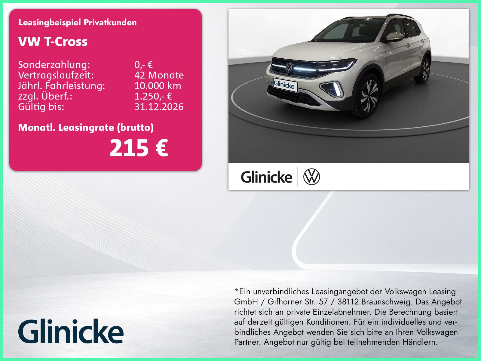 Volkswagen T-Cross Style 1.0l TSI AHK NAVI IQ.LIGHT GJR DSG