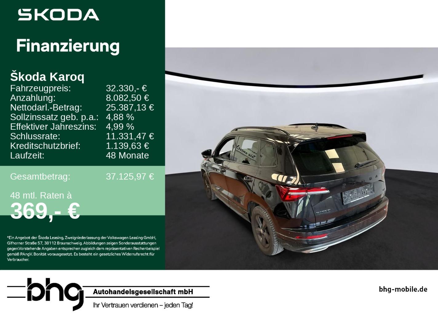 Skoda Karoq Sportline 2,0 TSI 140 kW 7-Gang-D