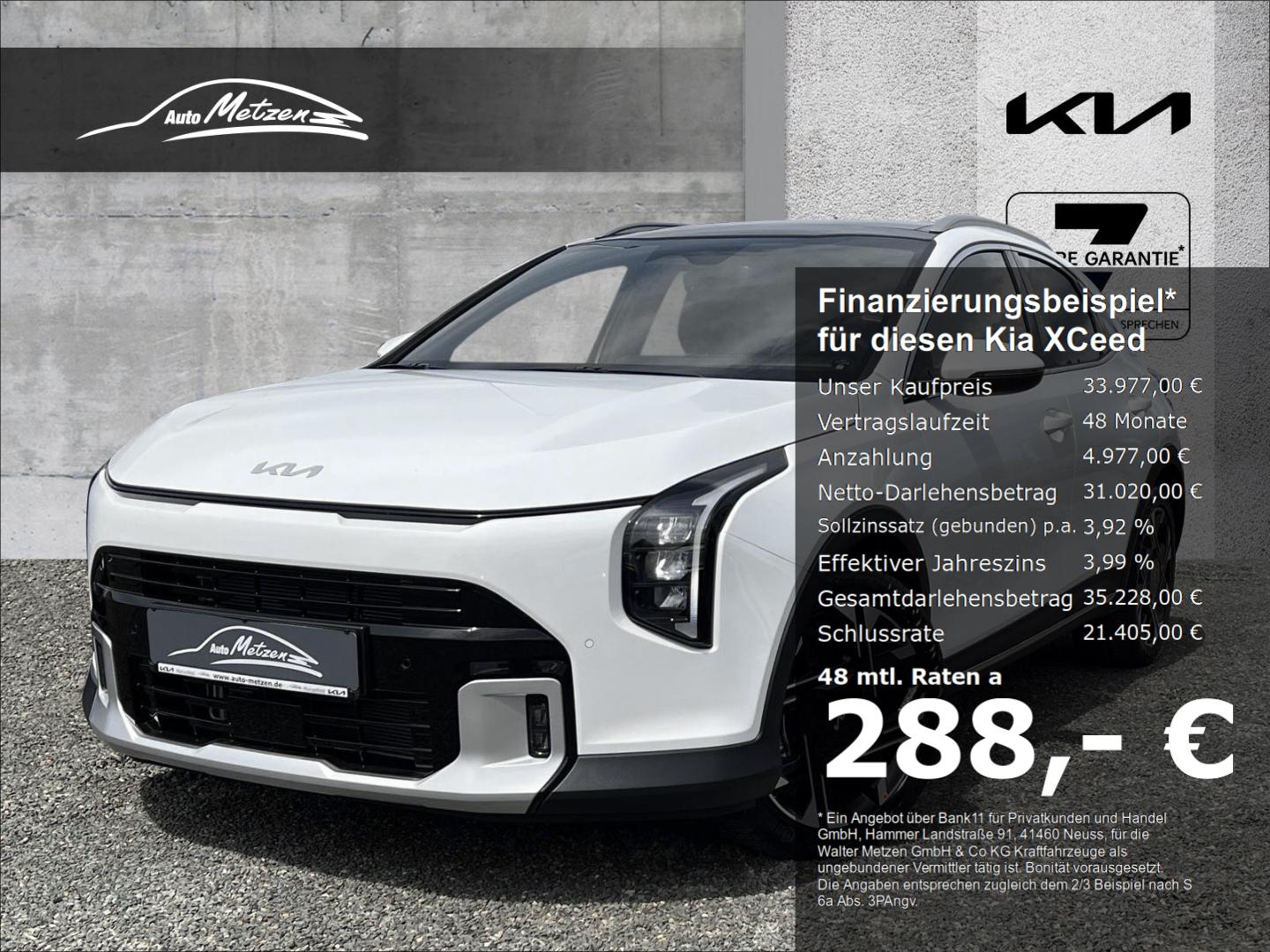 Kia XCeed 1.6 T-GDI 180 Spirit Navi Digitales Cockpi