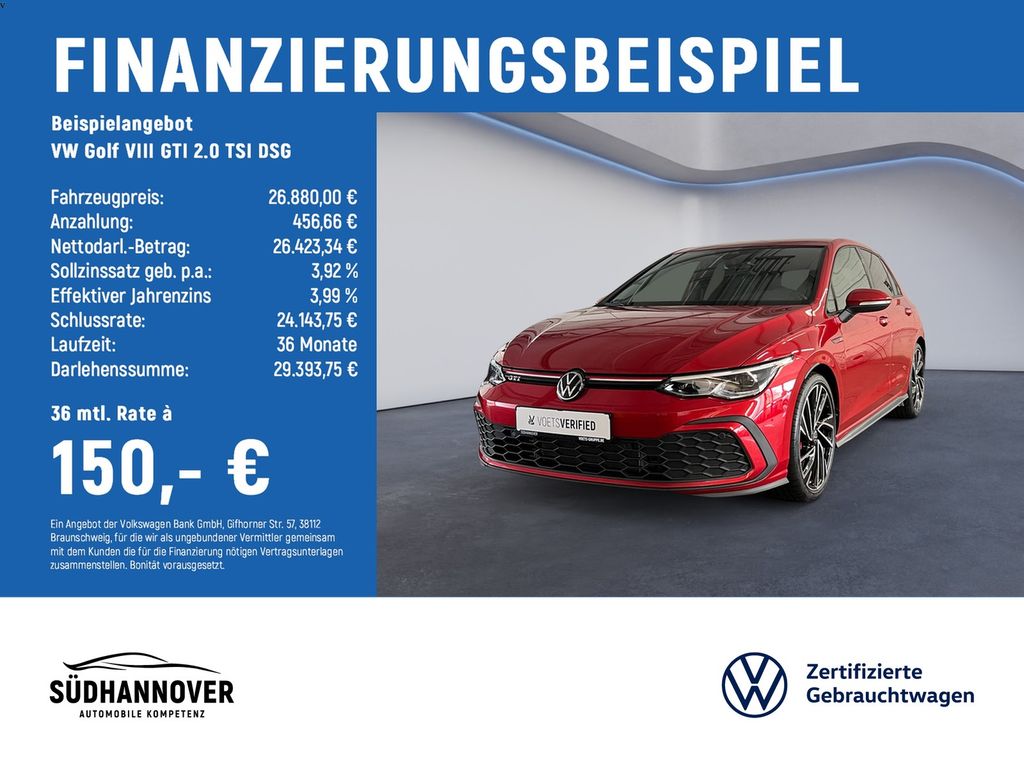 Golf VIII GTI 2.0 TSI DSG LED+RearView+Navi