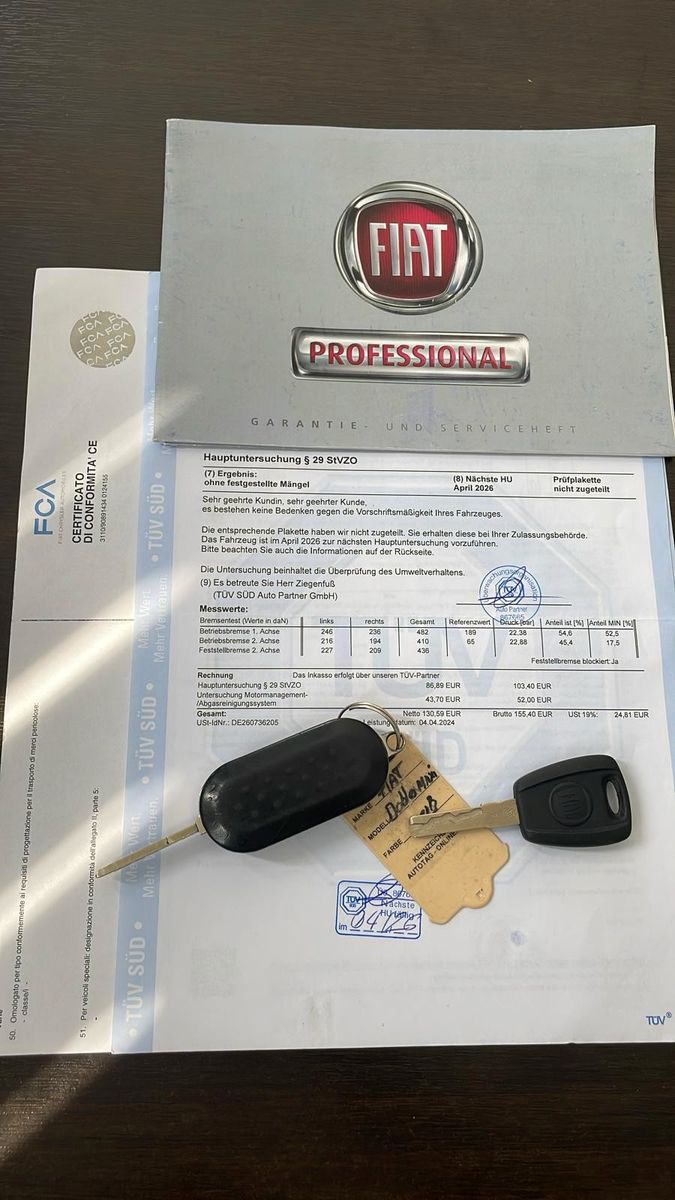 Fahrzeugabbildung Fiat Doblo SX Maxi Kasten AHK ALLWETTER REIFEN EURO 6