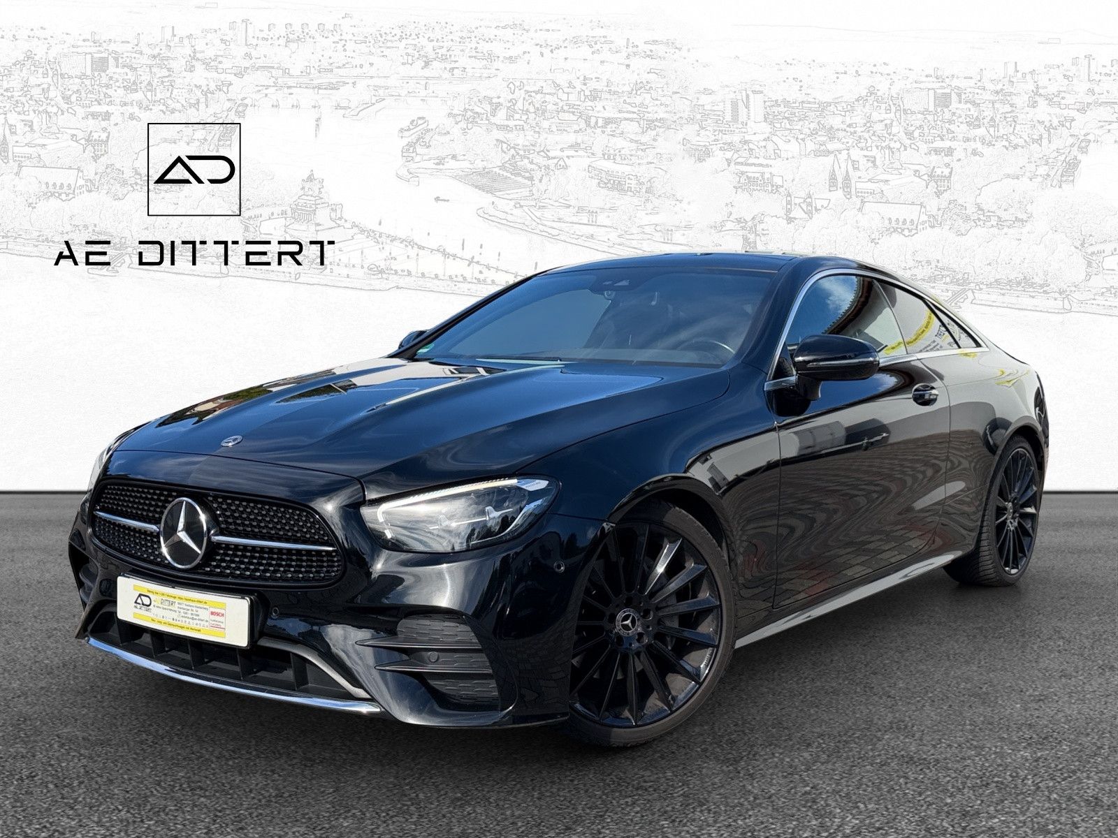 Mercedes-Benz E 220d Coupe  AMG Line+CARPLAY+CAM+PANO+