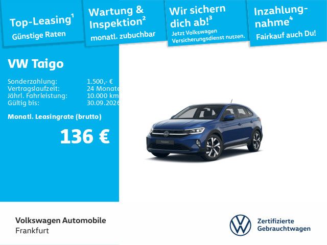 Volkswagen Taigo 1.5 TSI DSG Style PANO+AHK+NAVI+RVC+SHZ+