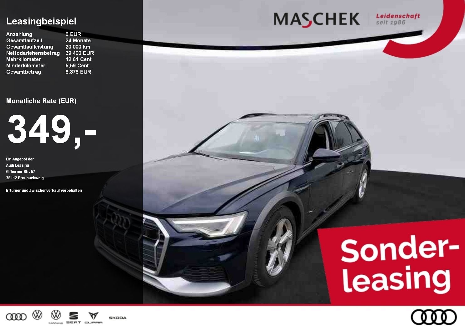 Audi A6 Allroad *Sonderleasing* 40 TDI quat Pano AHK