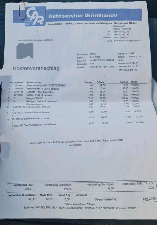 Volkswagen T5 Caravelle