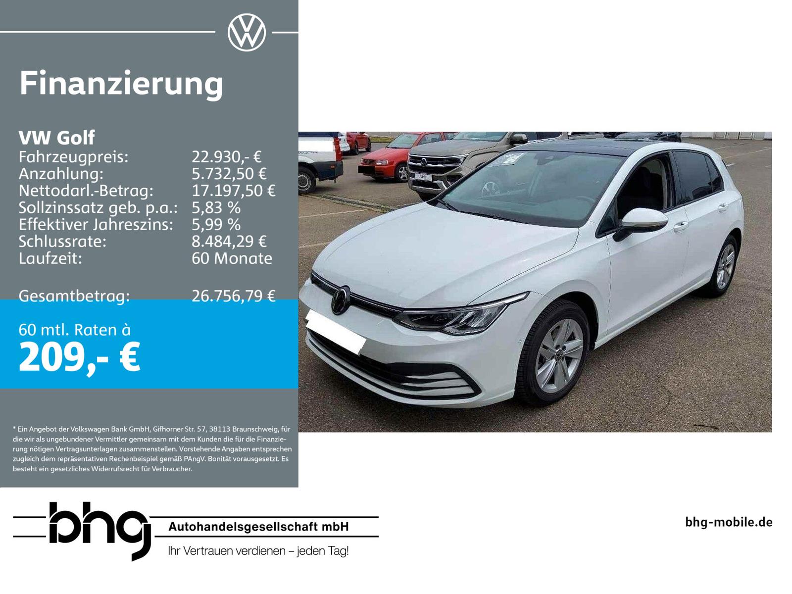 Volkswagen Golf Life 2,0 l TDI SCR