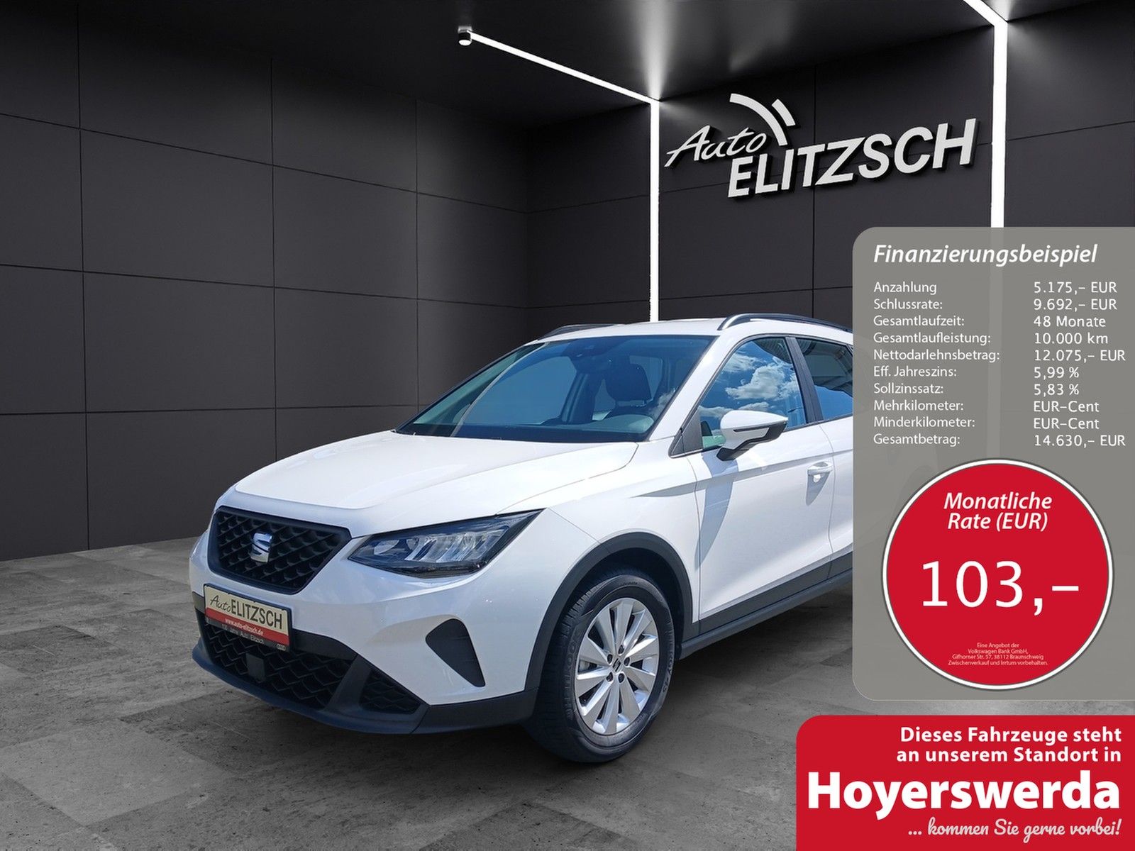 Fahrzeugabbildung SEAT Arona TSI Style LED Klima DAB GRA PDC SH LM