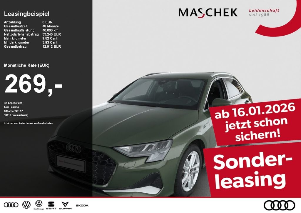 A3 Sportback 30 TFSI S tronic AHK R-Cam HUD Sono