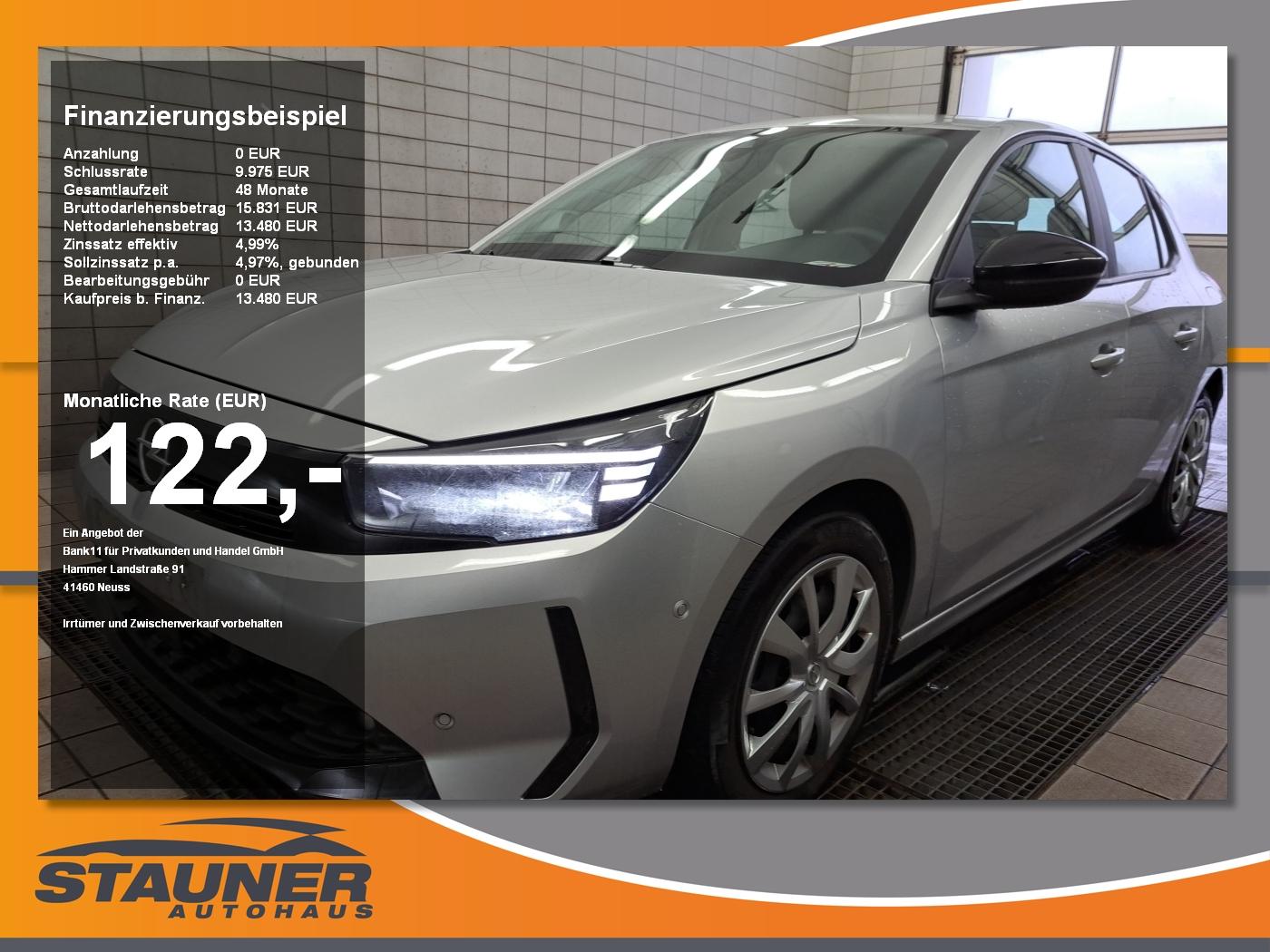 Opel Corsa F 1.2 Turbo SHZ Facelift PDC