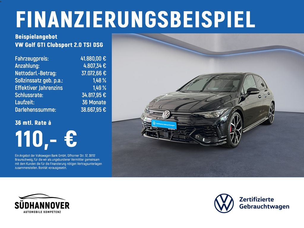 Golf GTI Clubsport 2.0 TSI DSG PANO+AreaView+H+K
