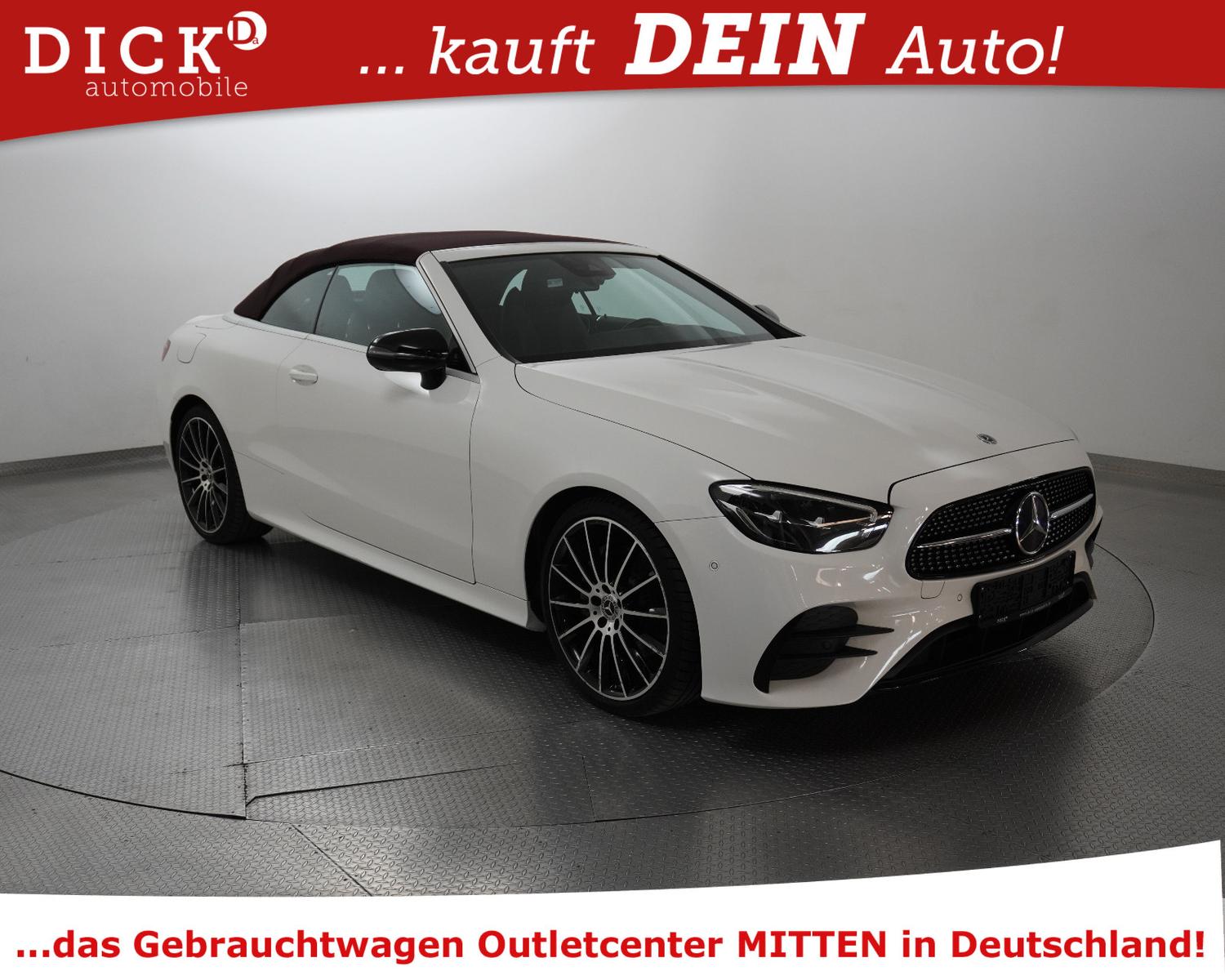 Mercedes-Benz E220d Cabrio 2X AMG NIGHT+WIDESC+STNDHZ+BURM+20"