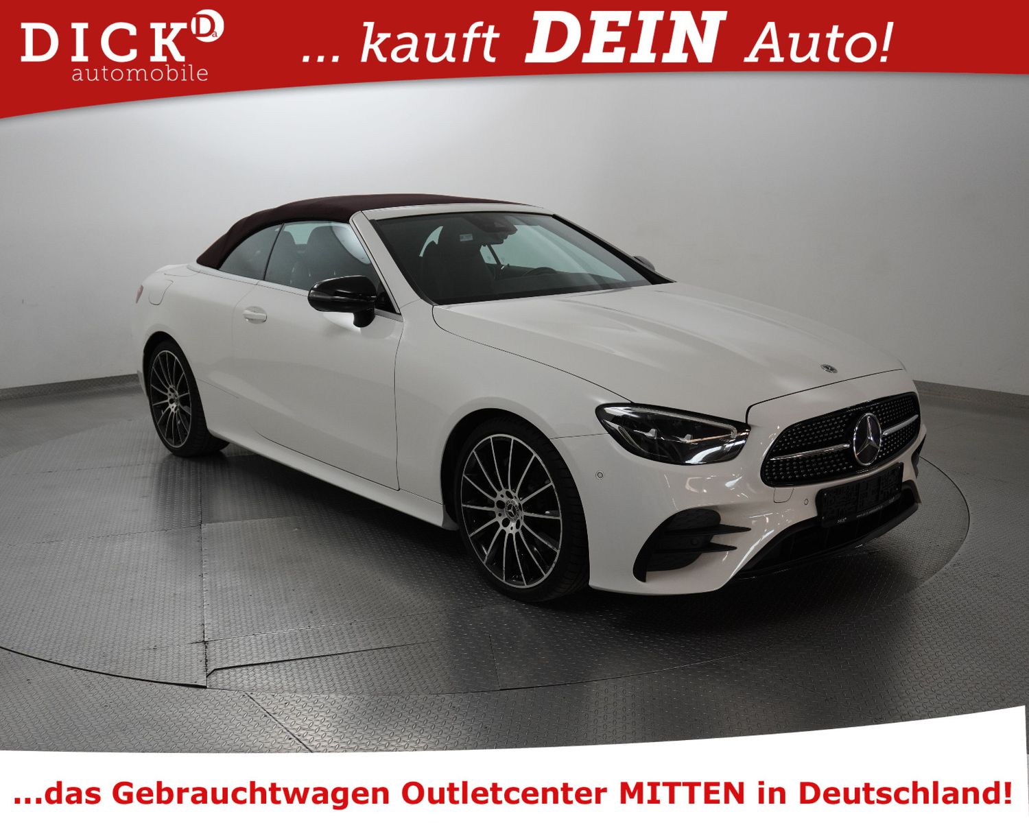 Fahrzeugabbildung Mercedes-Benz E220d Cabrio 2X AMG NIGHT+WIDESC+STNDHZ+BURM+20"