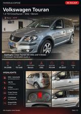 Volkswagen Touran 1.4 TSI DSG CrossTouran Schiebedach PDC - Volkswagen: Crosstouran