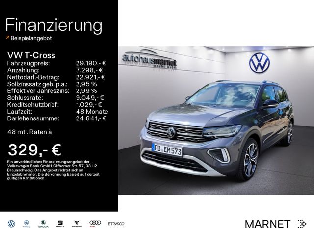 Volkswagen T-Cross 1.0 TSI DSG Style DLAS*RFK*NAV*KLIMA*ISO