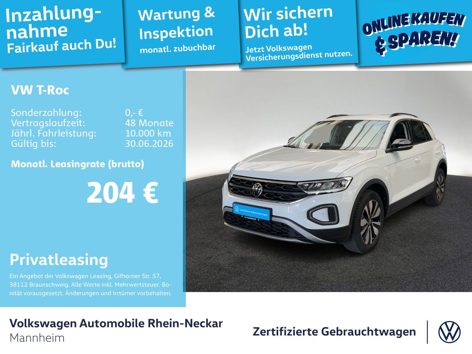 Volkswagen T-Roc 1.0 TSI GOAL Navi PDC LED UVM
