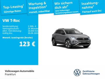 Volkswagen T-Roc Life GOAL 1.0 TSI 6-Gang NAV LED APP ACC