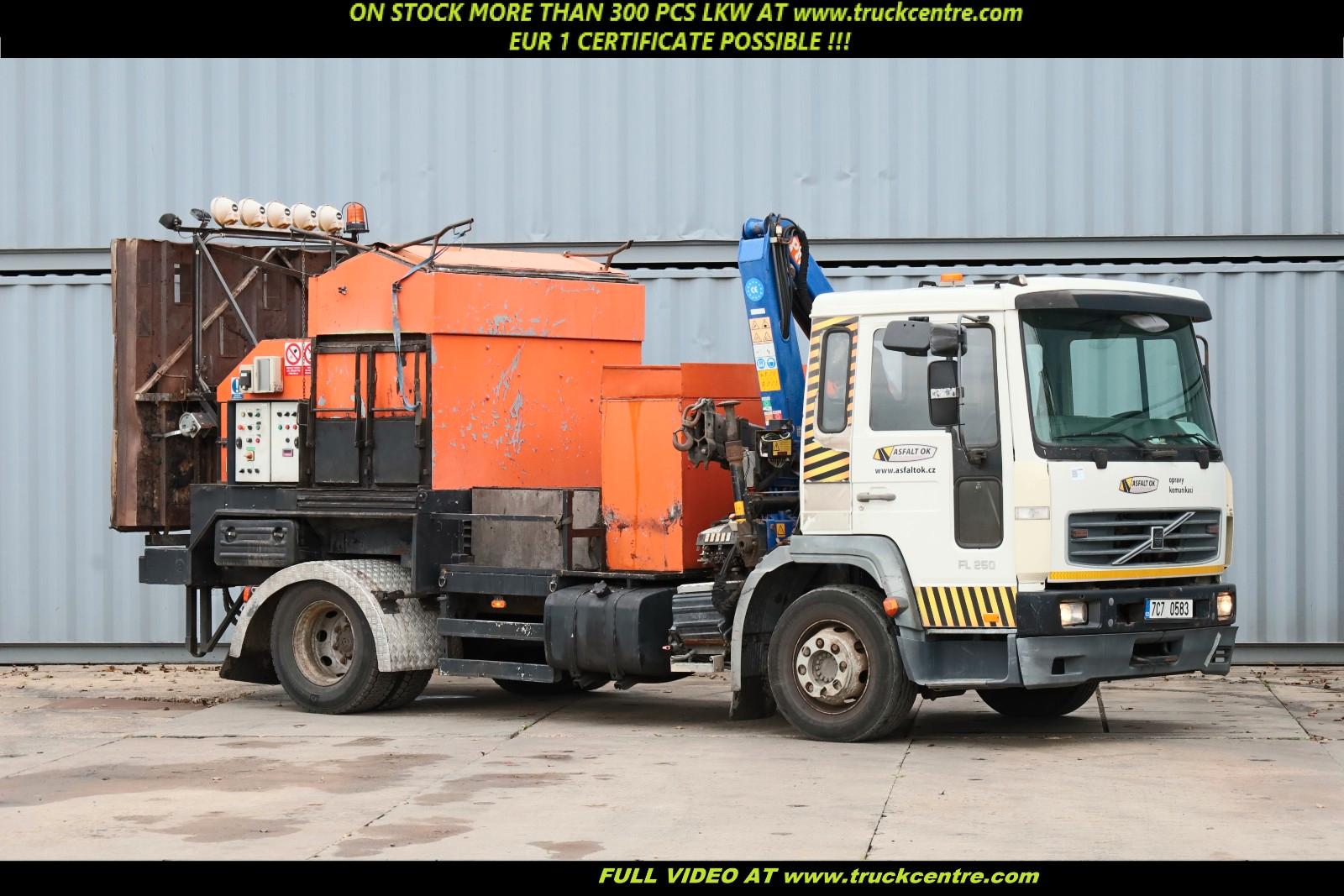 Volvo FL 250, ASPHALT/ASFALT, CRANE LOAD 2500 KG