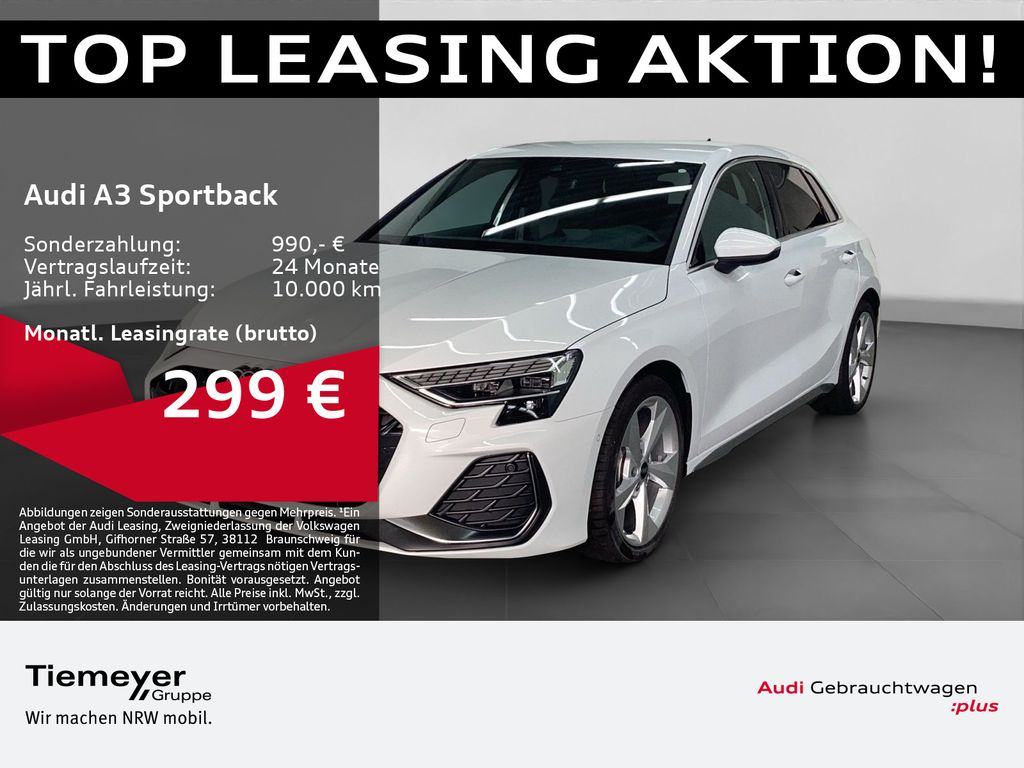 A3 Sportback 30 TFSI 2x S LINE SONOS ASSIST HuD