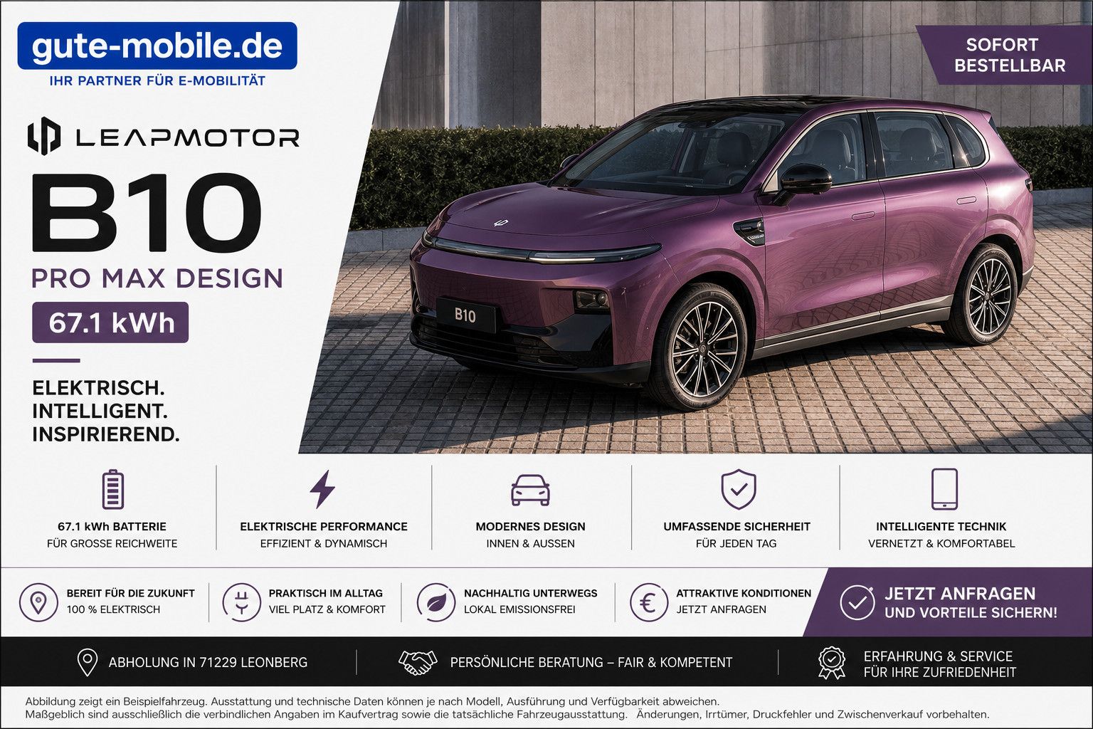 Leapmotor B10 ProMax Design | ab ca. September verfügbar