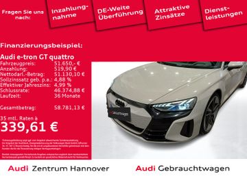 Audi Leasingangebot: Audi e-tron GT quattro Laser Head-Up Standklima Pano