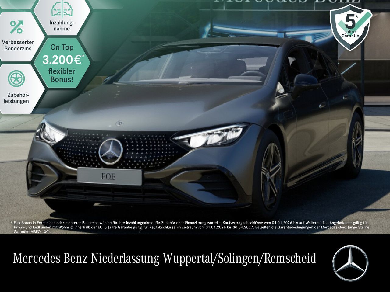 MERCEDES-BENZ EQE 300 4M AMG 2X/ADVANCED+/AHK/DISTR/MEMO/NIGHT