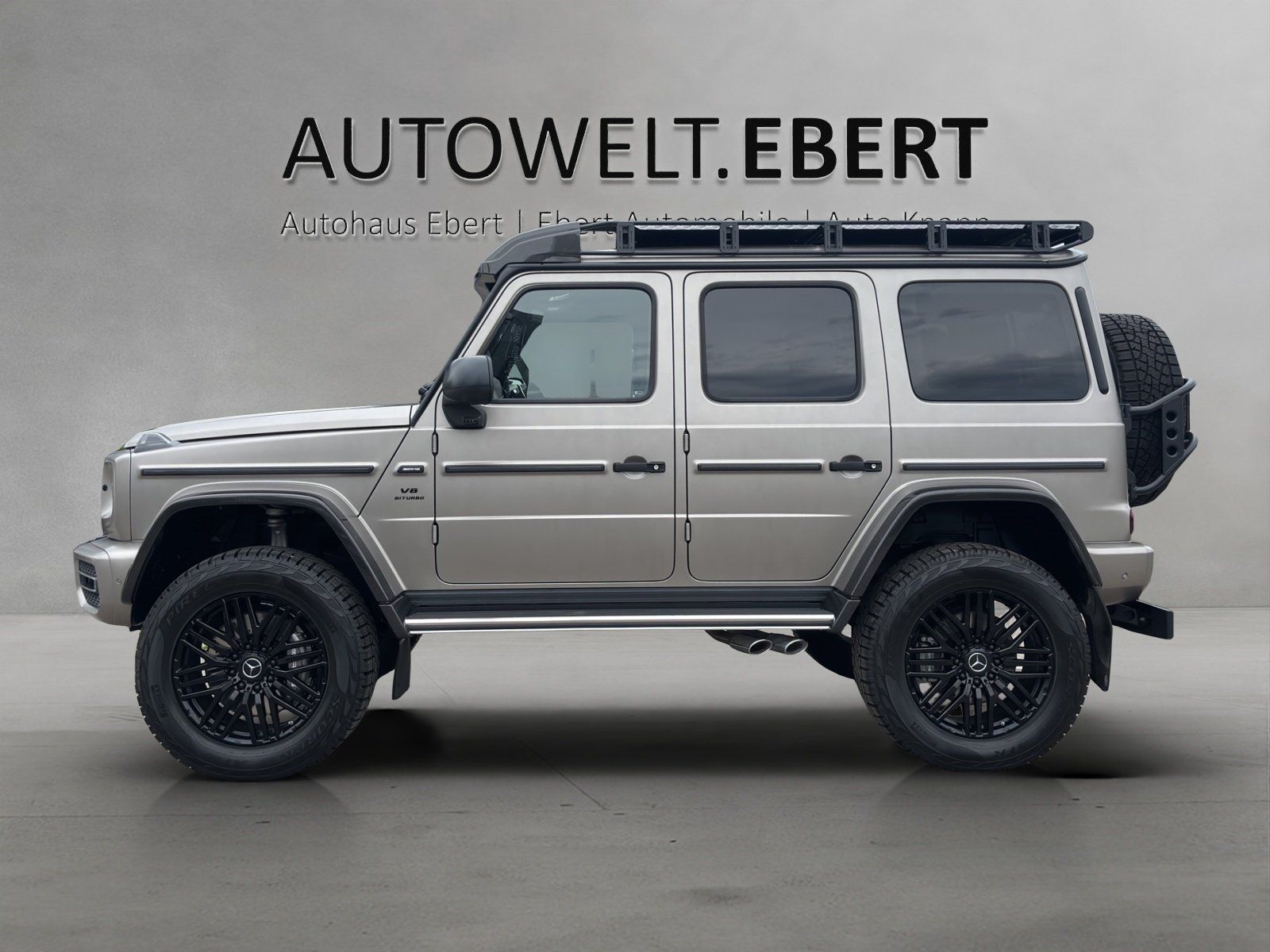 Fahrzeugabbildung Mercedes-Benz G63AMG 4x4² Dachträger MAGNO Kirschholzboden NEU