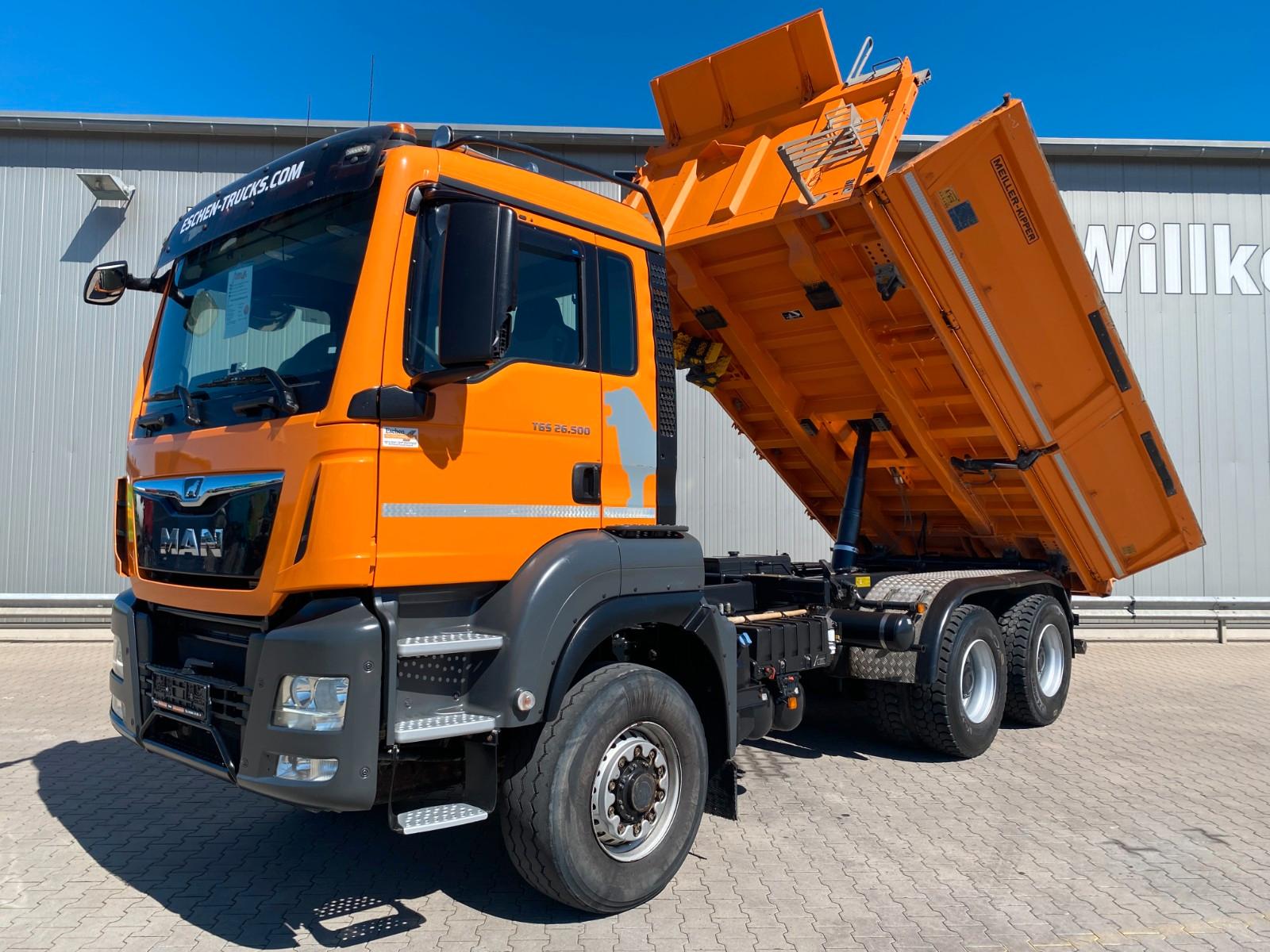 MAN TGS 26.500 6x6H MEILLER*3S-Kipper*Bordmatik*Navi